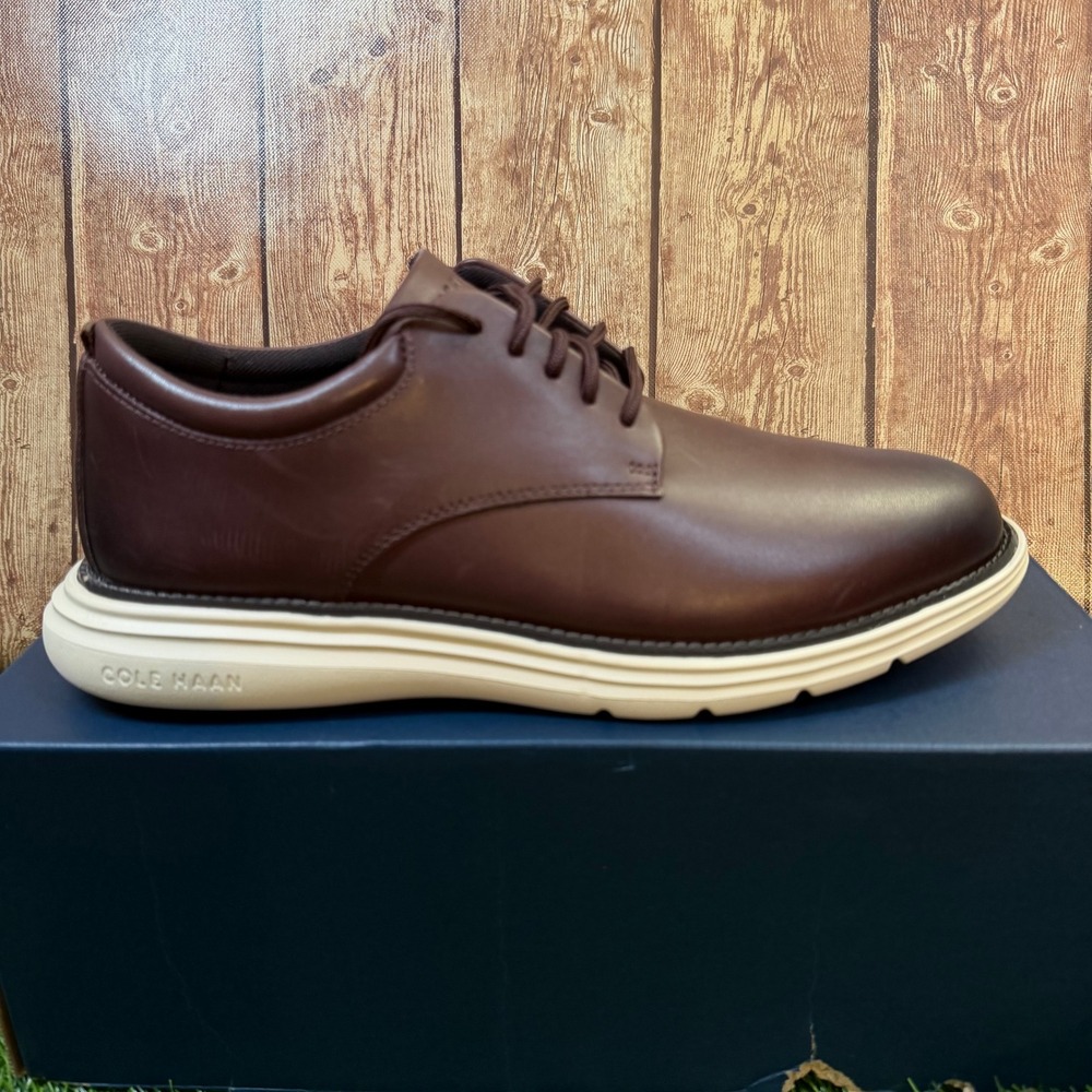 Cole Haan Grand Plus Ultra Ox Shoes Mens size 9 Burgundy Leather Dress Casual